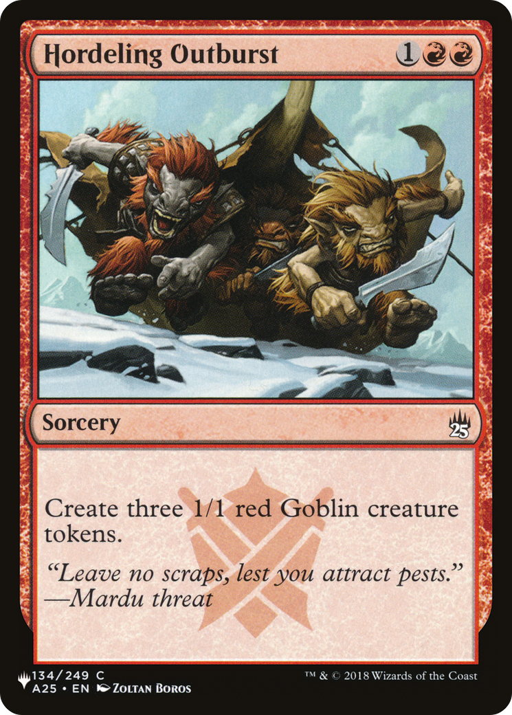 Hordeling Outburst (LIST-134/249) - The List、Wizards of the Coast、kayou