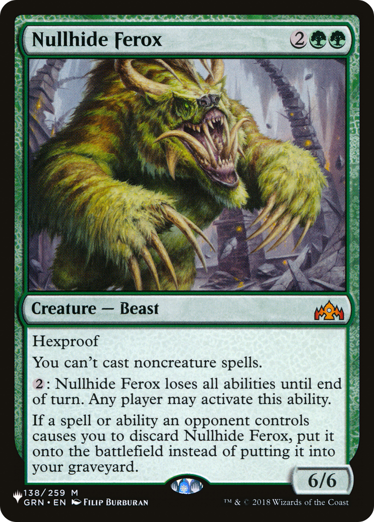 Nullhide Ferox (LIST-138/259) - The List、Wizards of the Coast、kayou
