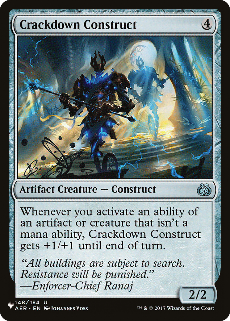 Crackdown Construct (LIST-148/184) - The List、Wizards of the Coast、kayou