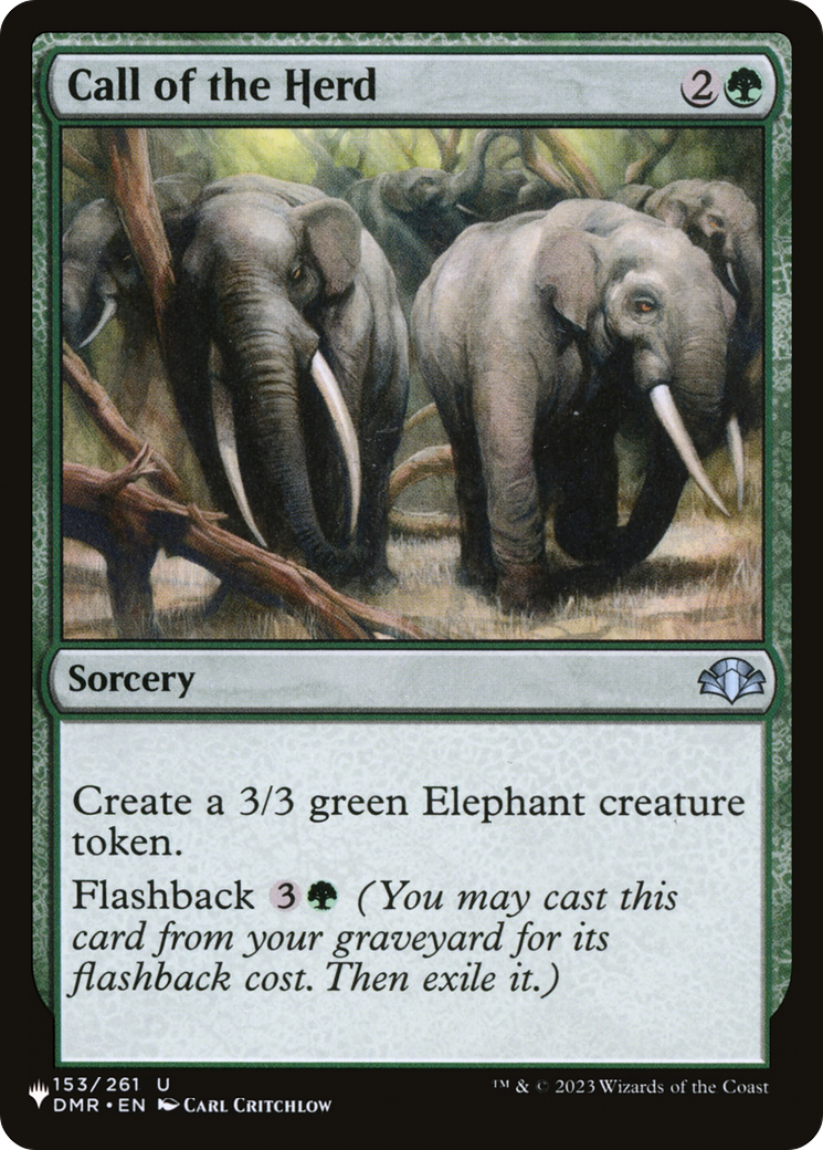 Call of the Herd (LIST-153/261) - The List、Wizards of the Coast、kayou