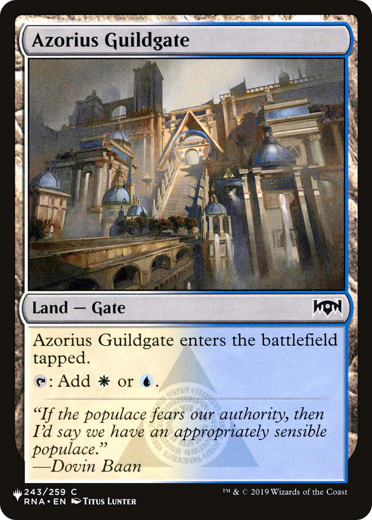 Azorius Guildgate (LIST-243/259) - The List、Wizards of the Coast、kayou