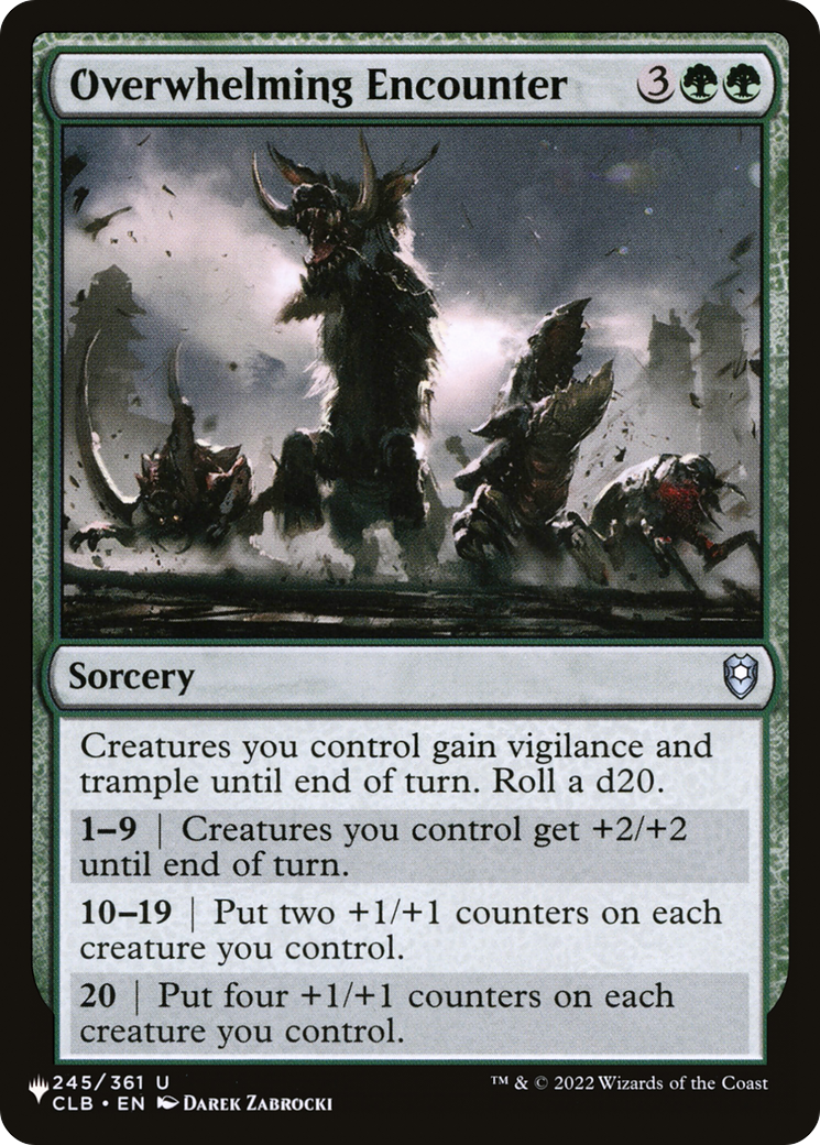 Overwhelming Encounter (LIST-245/361) - The List、Wizards of the Coast、kayou