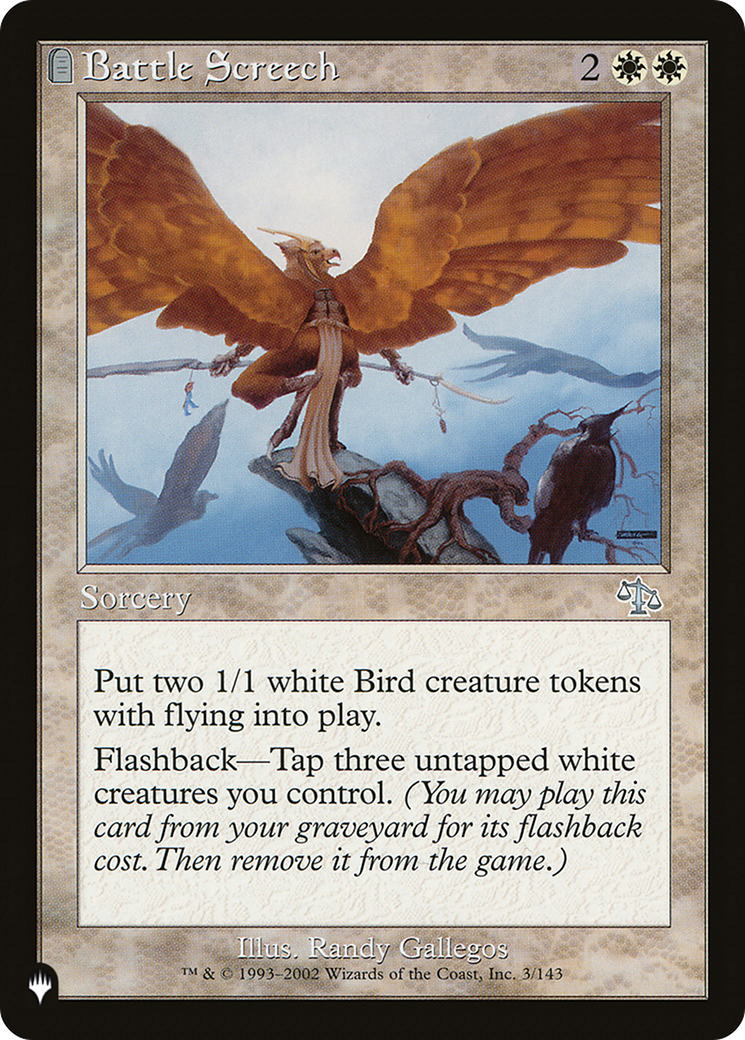 Battle Screech (LIST-3/143) - The List: (tombstone)、Wizards of the Coast、kayou