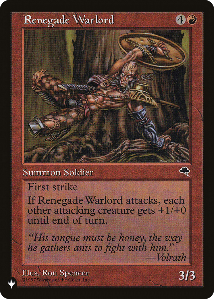 Renegade Warlord (LIST-) - The List、Wizards of the Coast、kayou