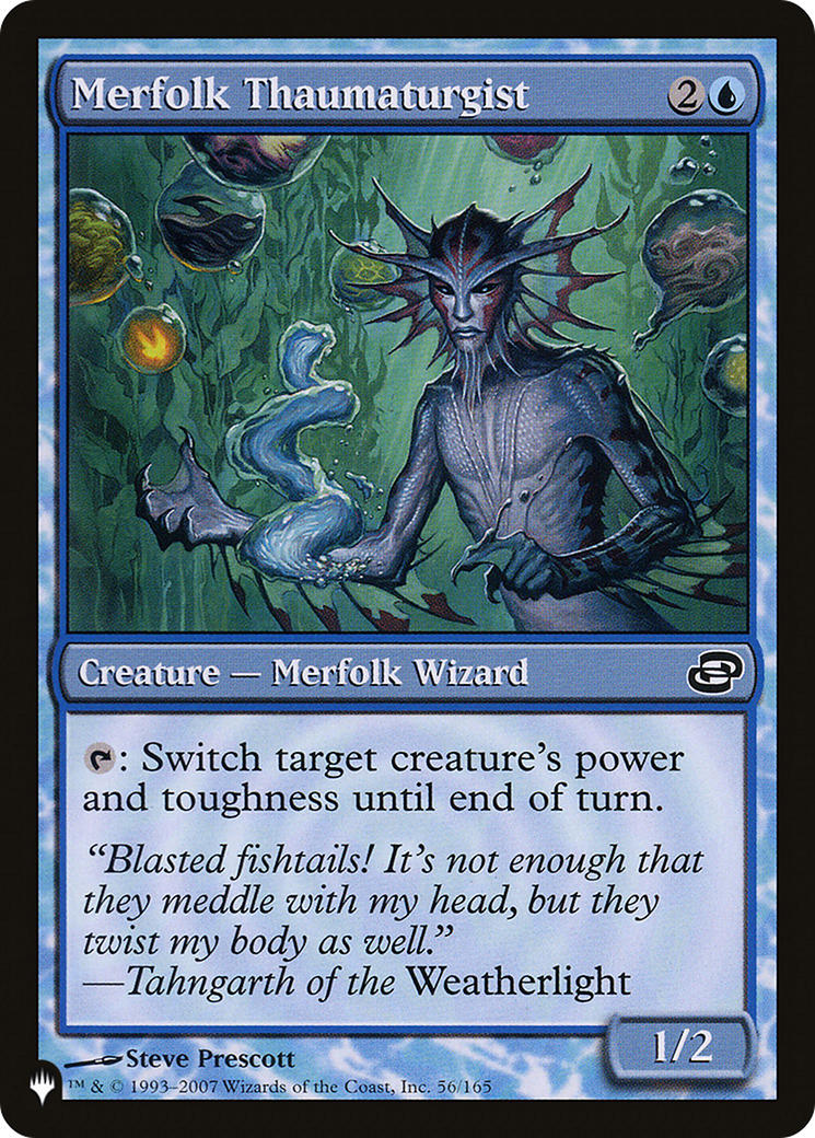 Merfolk Thaumaturgist (LIST-56/165) - The List: (colorshifted)、Wizards of the Coast、kayou