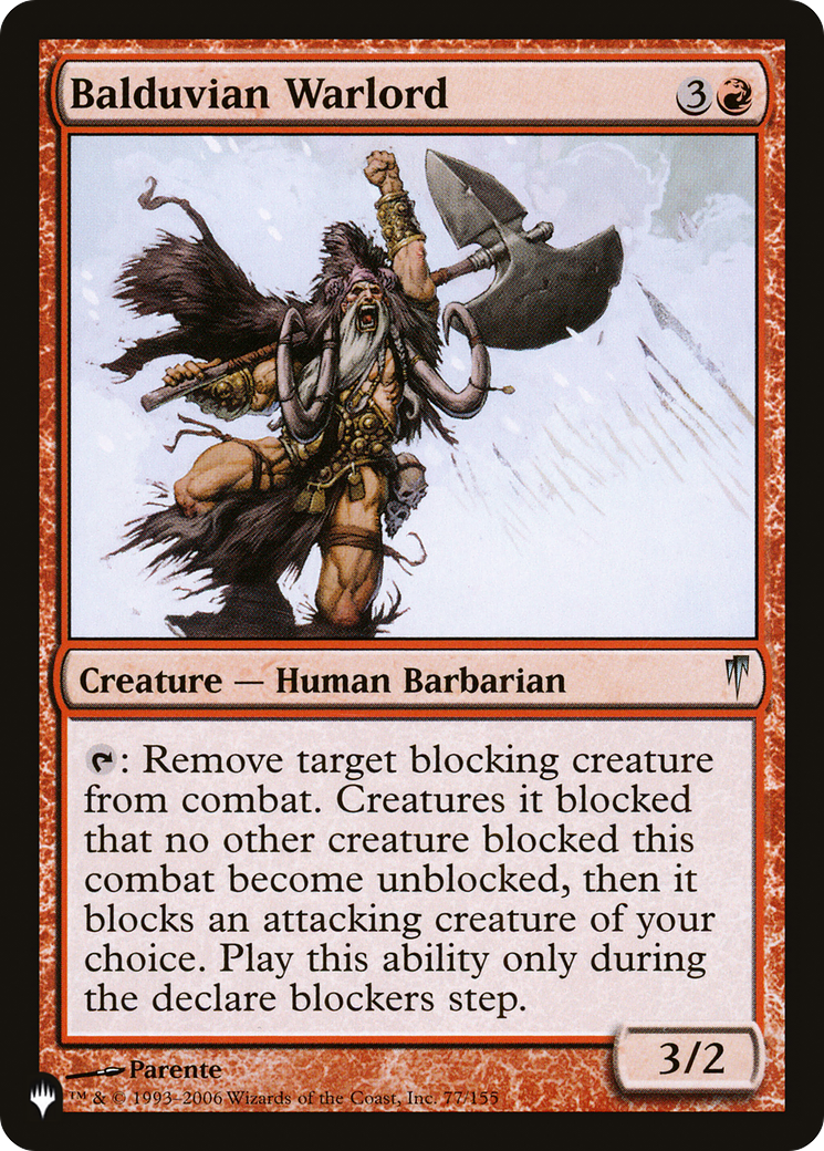 Balduvian Warlord (LIST-77/155) - The List、Wizards of the Coast、kayou