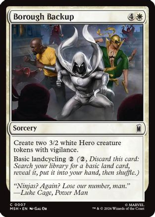 Borough Backup (MSH-007) - Marvel Super Heroes、Wizards of the Coast、kayou