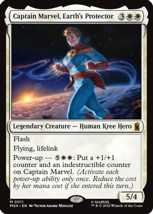 Captain Marvel, Earth's Protector (MSH-011) - Marvel Super Heroes、Wizards of the Coast、kayou