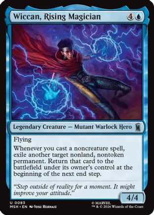 Wiccan, Rising Magician (MSH-083) - Marvel Super Heroes Foil、Wizards of the Coast、kayou