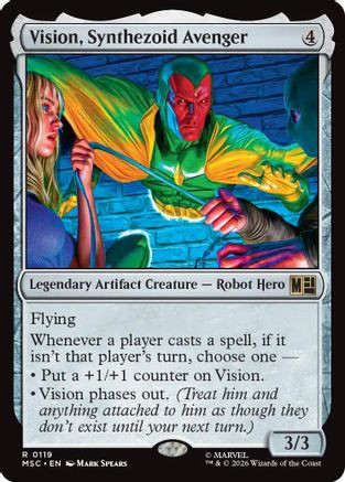 Vision, Synthezoid Avenger (MSH-119) - Marvel Super Heroes、Wizards of the Coast、kayou