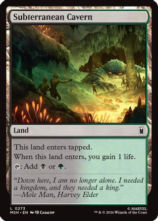 Subterranean Cavern (MSH-273) - Marvel Super Heroes、Wizards of the Coast、kayou