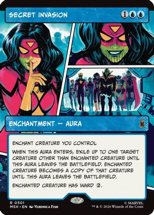 Secret Invasion (Borderless) (MSH-301) - Marvel Super Heroes Foil、Wizards of the Coast、kayou