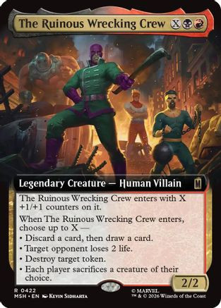 The Ruinous Wrecking Crew (Extended Art) (MSH-422) - Marvel Super Heroes、Wizards of the Coast、kayou