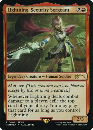 Lightning, Security Sergeant (Costco Bundle) (UMP-002) - Unique and Miscellaneous Promos Foil、Wizards of the Coast、kayou