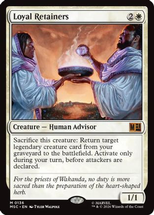 Loyal Retainers (MSC-136) - Commander: Marvel Super Heroes、Wizards of the Coast、kayou
