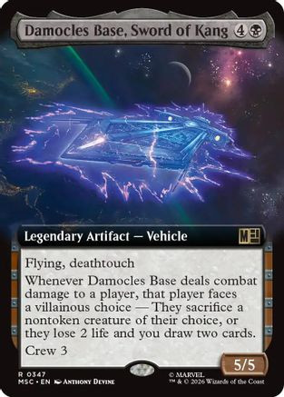 Damocles Base, Sword of Kang (Extended Art) (MSC-347) - Commander: Marvel Super Heroes、Wizards of the Coast、kayou