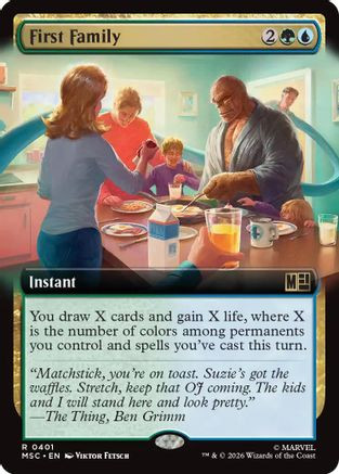 First Family (Extended Art) (MSC-401) - Commander: Marvel Super Heroes、Wizards of the Coast、kayou
