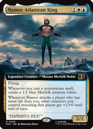 Namor, Atlantean King (Extended Art) (MSC-409) - Commander: Marvel Super Heroes、Wizards of the Coast、kayou