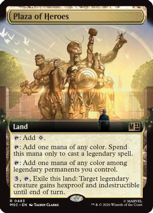 Plaza of Heroes (Extended Art) (MSC-483) - Commander: Marvel Super Heroes、Wizards of the Coast、kayou