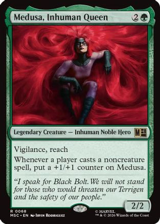 Medusa, Inhuman Queen (Surge Foil) (MSC-068) - Commander: Marvel Super Heroes Foil、Wizards of the Coast、kayou