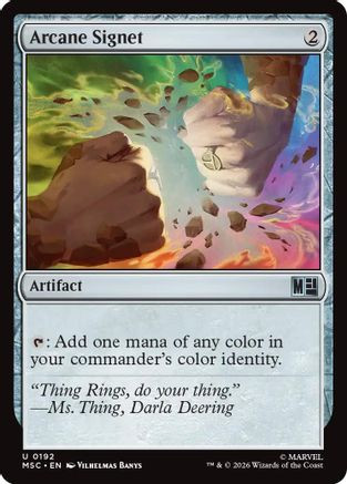 Arcane Signet (0192) (MSC-192) - Commander: Marvel Super Heroes、Wizards of the Coast、kayou