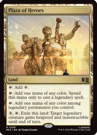 Plaza of Heroes (Surge Foil) (MSC-255) - Commander: Marvel Super Heroes Foil、Wizards of the Coast、kayou