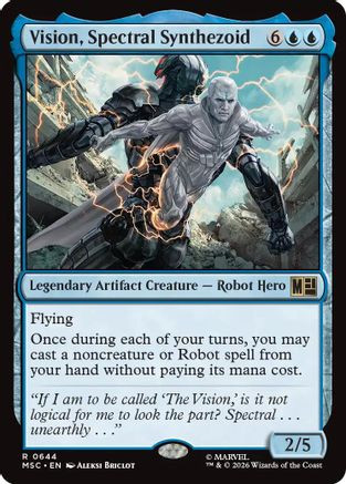 Vision, Spectral Synthezoid (MSC-644) - Commander: Marvel Super Heroes Foil、Wizards of the Coast、kayou
