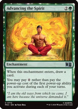 Advancing the Spirit (MSC-712) - Commander: Marvel Super Heroes Foil、Wizards of the Coast、kayou