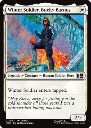 Winter Soldier, Bucky Barnes (0845) (MSC-845) - Commander: Marvel Super Heroes、Wizards of the Coast、kayou
