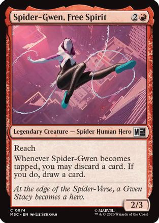 Spider-Gwen, Free Spirit (MSC-874) - Commander: Marvel Super Heroes、Wizards of the Coast、kayou