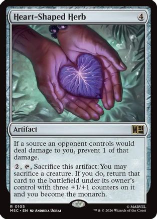 Heart-Shaped Herb (Surge Foil) (MSC-105) - Commander: Marvel Super Heroes Foil、Wizards of the Coast、kayou