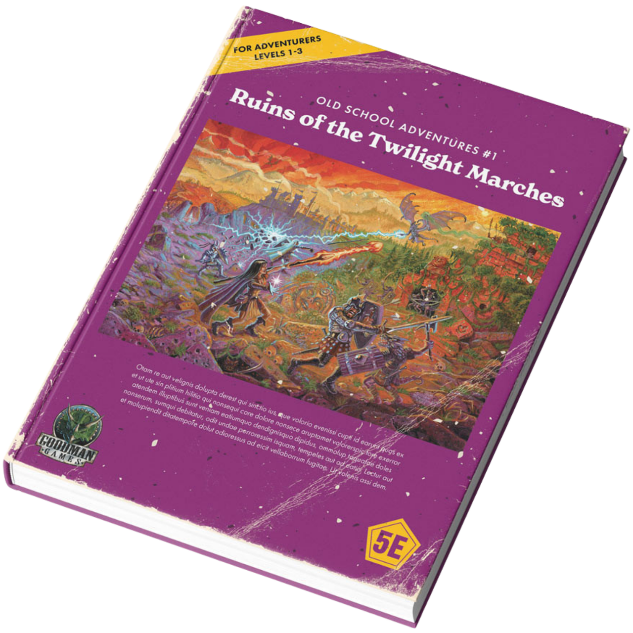 Old School Adventures #1: Ruins of the Twilight Marches (Color McAusland Cover) (5E) (PREORDER)、Goodman Games、kayou