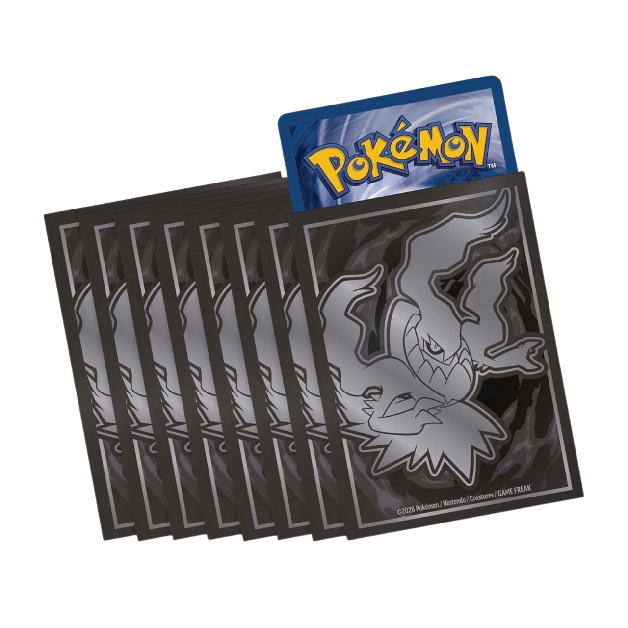 pokemon card sleeves black Pokemon: Mega Evolution - Pitch - Elite Trainer Box - Darkrai (65ct) This Pack Comes With 100 Double Matte Single Sleeves Pokemon TCG Decorative Card Sleeves;