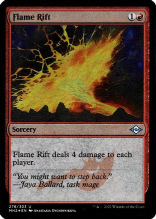 Flame Rift (Foil Etched) (MH2-278) - Modern Horizons 2 Foil、Wizards of the Coast、kayou