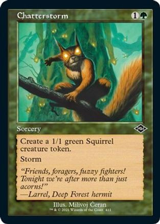 Chatterstorm (Retro Frame) (Foil Etched) (MH2-411) - Modern Horizons 2 Foil、Wizards of the Coast、kayou