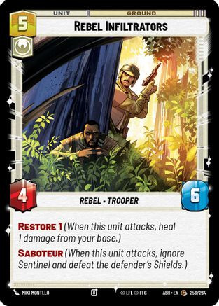 Rebel Infiltrators (256/264) - Ashes of the Empire、Fantasy Flight Games、kayou