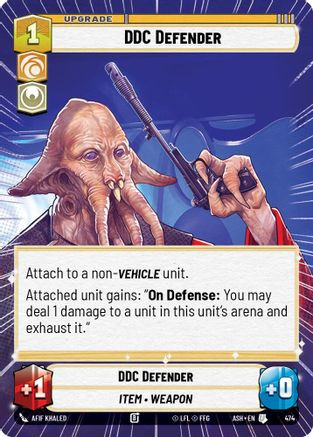 DDC Defender (Hyperspace) (474) - Ashes of the Empire、Fantasy Flight Games、kayou