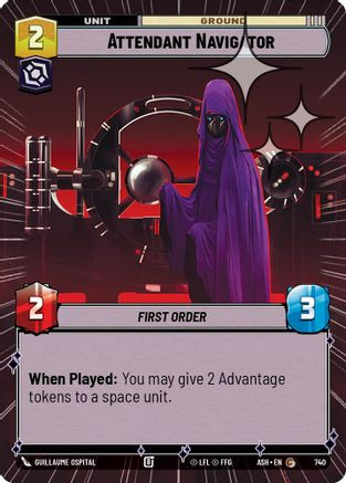 Attendant Navigator (Hyperspace Foil) (740) - Ashes of the Empire Foil、Fantasy Flight Games、kayou