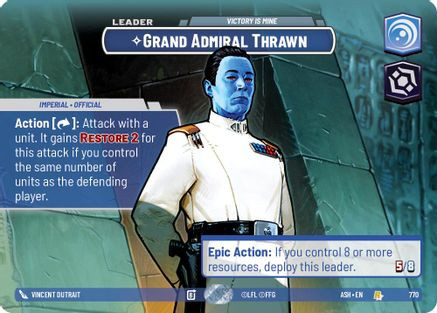 Grand Admiral Thrawn - Victory is Mine (Showcase) (770) - Ashes of the Empire Foil、Fantasy Flight Games、kayou