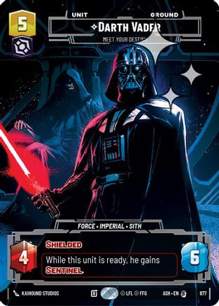 Darth Vader - Meet Your Destiny (Prestige Foil) (877) - Ashes of the Empire Foil、Fantasy Flight Games、kayou