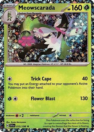 Meowscarada - 015/198 (Sparkle Holo) 15 - Miscellaneous Cards Products Holofoil、GameNerdz、kayou