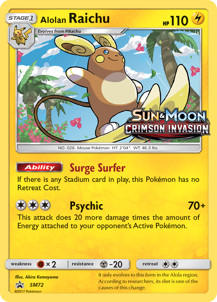 Alolan Raichu SM72/248 - SM Black Star Promos Holofoil (MP)、The Pokémon Company、kayou