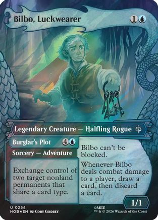 Bilbo, Luckwearer (Showcase) (Surge Foil) (HOB-254) - The Hobbit Foil、Wizards of the Coast、kayou