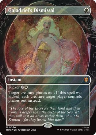 Galadriel's Dismissal (Borderless) (Surge Foil) (HOC-056) - The