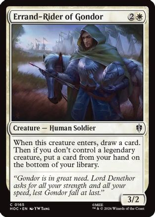 Errand-Rider of Gondor (HOC-165) - The Hobbit: Eternal-Legal、Wizards of the Coast、kayou