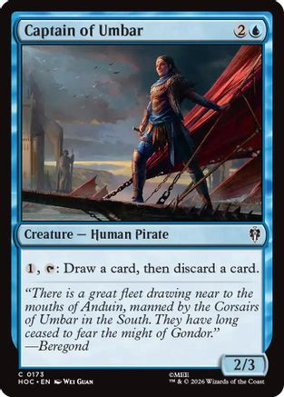 Captain of Umbar (HOC-173) - The Hobbit: Eternal-Legal、Wizards of the Coast、kayou