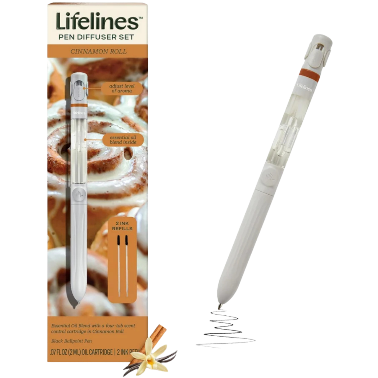 Lifelines: Pen Diffuser with Essential Oil Blends - Cinnamon Roll、Lifelines、kayou