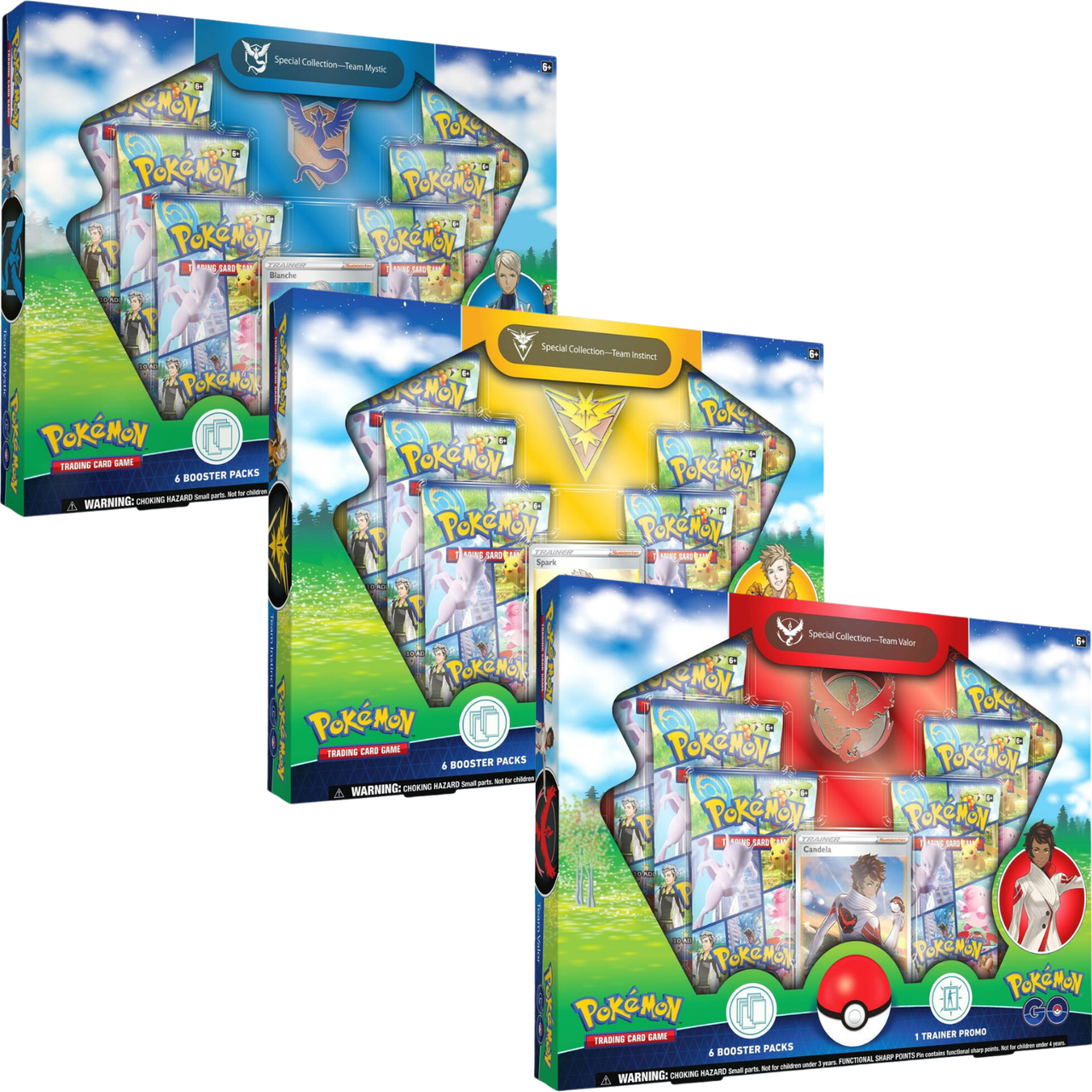 ポケモンカードゲーム スペシャルコレクション チームミスティック　3チームセット Pokemon: Pokemon Go - Team Valor, Instinct, & Mystic - Special