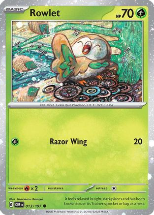 Rowlet - 013/197 (Cosmos Holo) 13 - Miscellaneous Cards Products Holofoil、The Pokémon Company、kayou