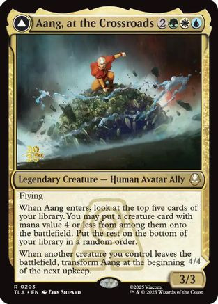 Aang, at the Crossroads (PRE-203) - Prerelease Cards Foil (LP)、Wizards of the Coast、kayou